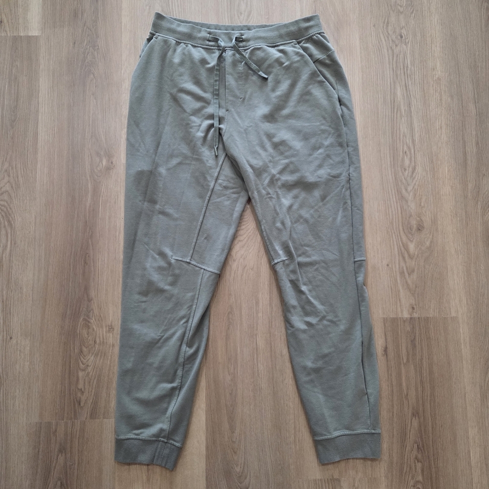 Lululemon City Sweat Jogger Men’s L Olive Green French Terry Athletic Pants Gorp